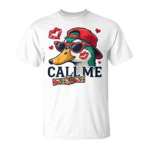 Camiseta de San Valentín para Mujer con Estampado de Caza de Patos, Idea de Regalo Promocional Personalizable - Product Image 1