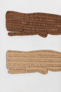 Ensemble de décoration murale en rotin fait main en forme de baleine, art mural en osier naturel représentant un animal marin pour la chambre des enfants et la décoration intérieure de style côtier - Product Image 3