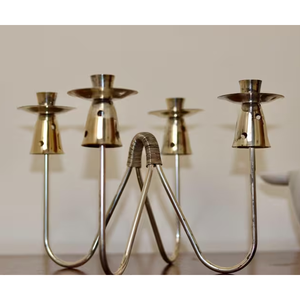 Supports à bougies royales Pièce maîtresse de table de mariage Supports à bougies décoratifs pour la décoration intérieure Dîner romantique et événement élégant en plein air - Product Image 1