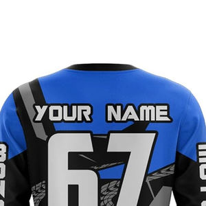 Cómodo de llevar Jersey de carreras para adultos Hombres Servicio OEM Secado rápido Jersey de carreras de motocross ajustado regular - Product Image 3