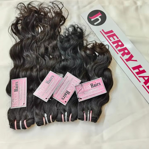 Extensiones de cabello humano sin procesar indio de alta calidad Embalaje personalizado disponible para Drop Shipping Jerry Hair Exports - Product Image 1