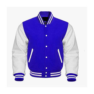 Uniforme d'équipe d'hiver en polaire Vestes d'université pour hommes Veste d'université unie vierge en gros - Product Image 2