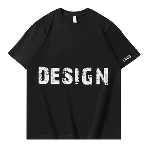 เสื้อยืดผู้ชายผ้าคอตตอนถัก100% 150กรัมเปิดไหล่ปล่อยไซส์ใหญ่พิเศษออกแบบได้ตามต้องการ - Product Image 2