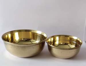 ชามสลัดทองเหลืองชามสลัดและผลไม้สำหรับตกแต่งบ้าน - Product Image 1