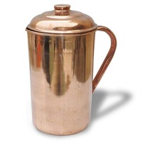 Carafe à eau potable en cuivre très demandée pour un usage quotidien, favorise un mode de vie sain, disponible en gros