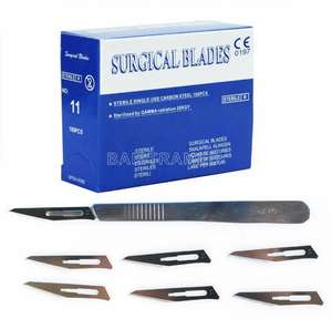 Hojas de Bisturí Quirúrgico de Alta Calidad No.10A, Acero al Carbono, Certificación CE, Mango de Bisturí Desechable, Instrumento Quirúrgico Dental - Product Image 1