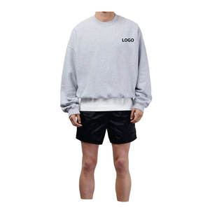 เสื้อสเวตเตอร์ของผู้ชายผ้าฝ้ายผสมแบบสวมหัวคอกลมเสื้อสเวตเชิ้ตฝรั่งเศสเทอร์รี่ใส่ได้ทั้งชายและหญิงพิมพ์โลโก้สไตล์ลำลอง - Product Image 6