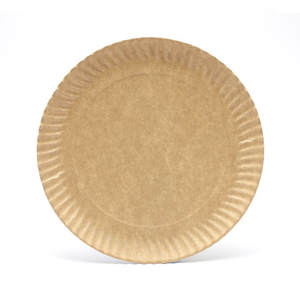 Assiettes en carton kraft 32 cm Papier kraft 50 pièces B2B - Product Image 1