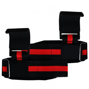 Crochets d'haltérophilie de musculation antidérapants les plus vendus Conception de logo personnalisé Fabriqué en caoutchouc durable PC PVC métallique - Product Image 3