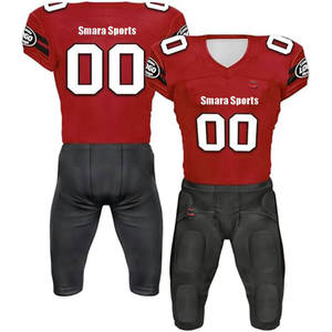 Uniforme de fútbol americano transpirable hecho en poliéster 100%, el último diseño a precio razonable, bajo MOQ, ropa de fútbol americano - Product Image 4