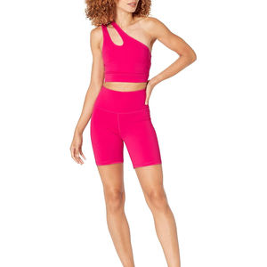 Sujetador deportivo para mujer superventas, de un hombro a la moda diseño sencillo, ropa de Entrenamiento Deportivo Superior, venta en línea - Product Image 3