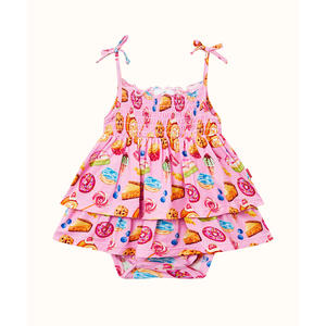 ชุดบอดี้สูทผ้าถักแบบเสื้อกล้ามสำหรับเด็กผู้หญิง - Product Image 2