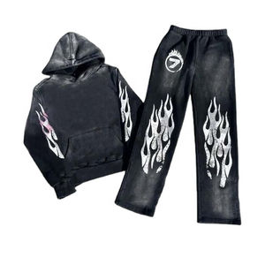 Ensembles de survêtements pour hommes grande taille avec logo personnalisé 2026, respirants, coupe-vent, séchage rapide, vêtements de sport d'hiver, entraînement 2-en-1 - Product Image 1