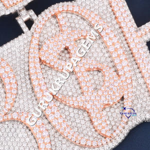 Latest 925 Sterling Silver Hip Hop Letter <b>Pendant</b> High Quality VVS Clarity <b>Moissanite</b> Diamonds for Men Women's Party <b>Charm</b> - Product Image 2