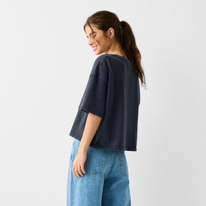 เสื้อเชิ้ตสตรีสไตล์วินเทจผ้าเรียบหรูขนาดพลัสไซส์ - Product Image 4