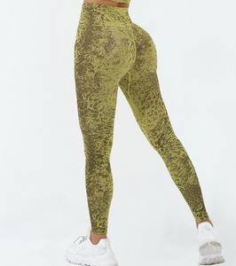 กางเกงผ้าคอตตอนบิดควบคุมหน้าท้องยกสะโพกของผู้หญิงเลกกิ้งเล่นโยคะ100% ปรับแต่งได้ - Product Image 5