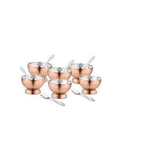 Bol de crème glacée en cuivre bol de lavage avec couvercle et utilisation à la main pour Offre Spéciale du produit échantillon gratuit - Product Image 3