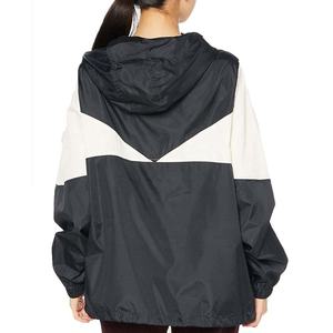 Veste coupe-vent personnalisée à fermeture éclair en nylon avec logo imprimé pour hommes, bleu et blanc, avec logo personnalisé, service OEM - Product Image 4