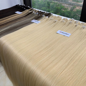 ผมต่อแบบตรงผ้าดิบจากเวียดนามซัพพลายเออร์ขายส่ง - Product Image 1