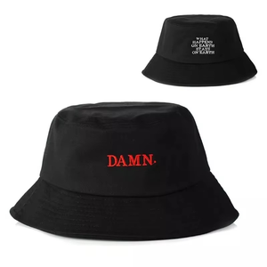 Chapeau seau vintage brodé décontracté de haute qualité pour chapeaux de voyage en plein air unisexe Hip Hop avec options de tissu personnalisées chapeau seau - Product Image 4