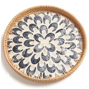 Home Catering Usage Snacks Dessert Serving Wooden <b>Tray</b> Usage <b>Black</b> Antique Finishing Latest Wooden Breakfast Server <b>Tray</b> - Product Image 4