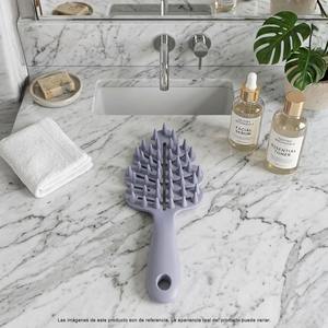 Cepillo Masajeador de Cabeza con Forma de Hoja de Monstera, Puntas Ventiladas para Masaje del Cuero Cabelludo, para Cabello Húmedo y Seco - Product Image 1