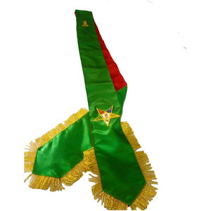 Masonic Regalia OES Sistars Juego completo de fajas de 5 colores - Product Image 1