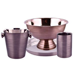 ชุดบาร์4ชิ้นสแตนเลสสีโบราณวัสดุโลหะ - Product Image 1