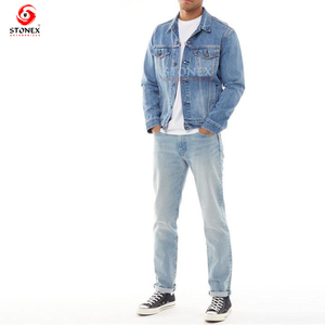 Haga su propio diseño Hombres Chaquetas de mezclilla Proveedor Venta caliente Hombres usan chaquetas de mezclilla Fabricantes - Product Image 3