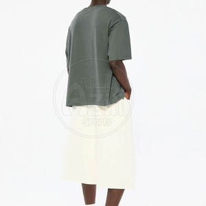 Concevez votre propre logo de couleur unie T-shirt coupe carrée confortable pour hommes Prix raisonnable T-shirt coupe carrée pour hommes - Product Image 3