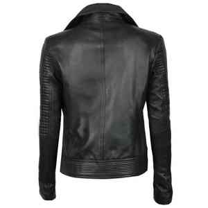 Veste d'hiver pour femme, style tendance, en simili cuir et toile, imperméable, respirante, manches longues, noire, quantité personnalisée, OEM, poches - Product Image 6