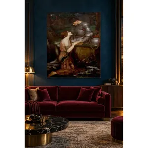 Stampa su tela di Fida Waterhouse Lamia e del Cavaliere Corazzato - Product Image 2