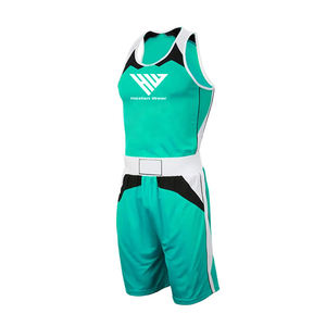 Uniforme de Boxeo Profesional para Entrenamiento y Competencia, Ligero, Sin Mangas, de Secado Rápido, Uniforme de Artes Marciales - Product Image 1