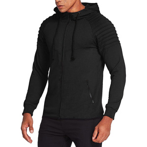 Men Zip Hoodies Comfortable Lightweight Cotton Quick Dry Solid Color with Custom Embroidery Hoodi Man New Arrival Latest Design - Product Image 4