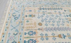 พรมปูพื้นแบบคลาสสิกทำมือจากขนสัตว์ชนิดพิเศษ  ลายปมเปอร์เซียตุรกีแบบอูชักโบราณ  ไม่ลื่น  ซักได้  ทำจากยางลาเท็กซ์  ขนาดสั่งทำได้  ตกแต่งบ้าน - Product Image 6