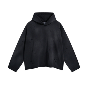 Sudadera con Capucha de Alta Calidad, Estilo Urbano, Personalizable con Gráficos, Transpirable, Estilo Vintage, Lavado Ácido - Product Image 6