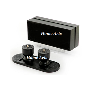 Brûleur d'encens en bois de conception attrayante taille et forme personnalisées Mabkhar avec plateau et boîte de rangement Mabkhar - Product Image 3