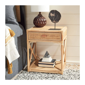 โต๊ะข้างเตียงทำจากหวายสำหรับตกแต่งห้องนอนของตกแต่งบ้านเฟอร์นิเจอร์จากเวียดนาม - Product Image 1