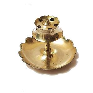 กระถางธูปทองเหลืองกลมน่ารักสำหรับวันหยุดที่วางธูปในฤดูใบไม้ผลิทางศาสนาสีทอง - Product Image 6