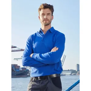 Chemises polo à manches longues personnalisées pour hommes, vêtements de travail personnalisés, merchandising promotionnel - Product Image 1