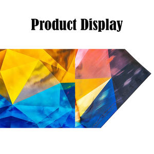 T-shirt personnalisé pour homme |   T-shirt à imprimé numérique abstrait géométrique Glace et feu |   Vêtements de sport par sublimation, vente en gros, vêtements d'entraînement - Product Image 3