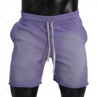 Blaze Hommes Personnalisé Lavage À L'acide Dye High Street Style Jogger Shorts Français Terry Coton Polaire Cordon Écologique