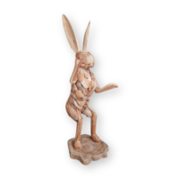 Décoration murale rustique en bois motif lapin, design à projection verticale, effet vieilli, ensemble multi-pièces, cadeau d'anniversaire multifonctionnel