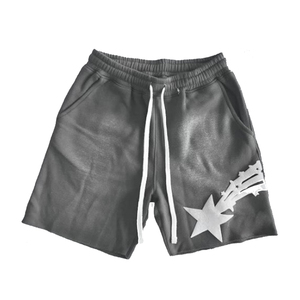 Short de gym personnalisé en éponge française pour hommes Short lourd 100% coton imprimé Streetwear Vintage délavé au soleil et à l'acide pour hommes - Product Image 5