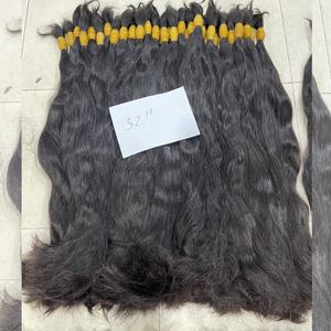 Extensions de cheveux humains vietnamiens non traités Pas de produits chimiques Un donneur unique Bundles droits en vrac Matière première Blanchiment des vagues - Product Image 2