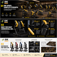 Équipement de musculation SK à charge libre, ensemble complet de machines de force commerciales pour l'entraînement des pectoraux, du dos et des jambes, destiné aux projets de salle de sport