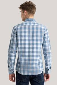 Camisa informal a cuadros de corte regular para hombre con cuello extendido Comodidad atemporal con estilo diario - Product Image 2