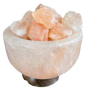 Lampe en sel de l'Himalaya artisanale en forme de bol sculpté Style d'amour pour le style intérieur de la maison et l'atmosphère apaisante - Product Image 2