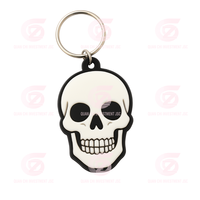 Llavero de PVC Personalizado de Halloween |   Llavero de goma con diseño de sombrero de bruja y calabaza 3D, multifunción, ecológico, sin níquel, regalos