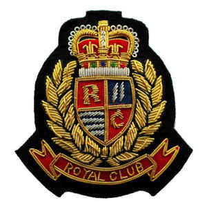 Insignias de chaqueta de alambre de lingotes de oro hechas a mano más vendidas precio de fábrica insignias bordadas ceremoniales personalizadas hechas en Pakistán - Product Image 1